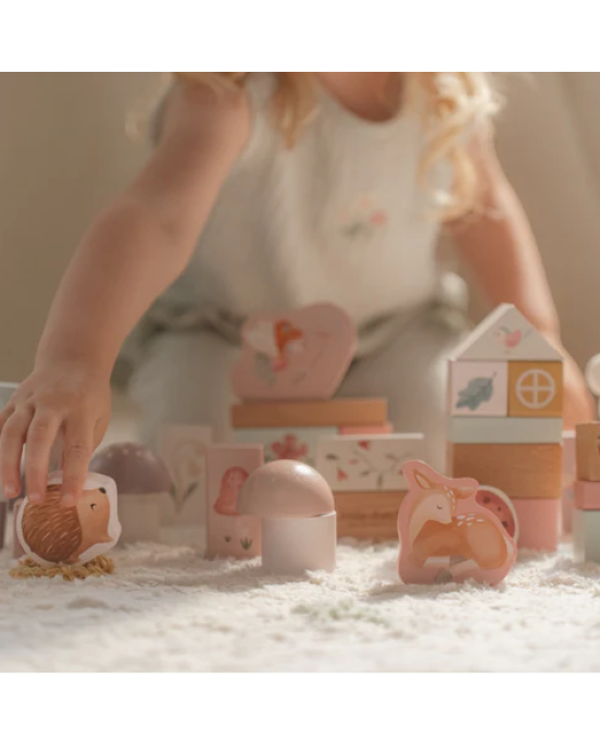 Little Dutch Σετ ξύλινα τουβλάκια Fairy Garden FSC  LD7345