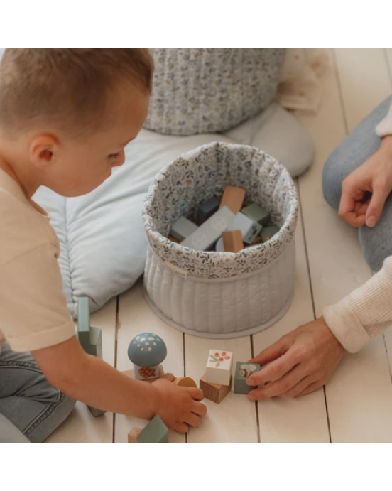 Little Dutch Σετ ξύλινα τουβλάκια Forest Friends FSC LD7245