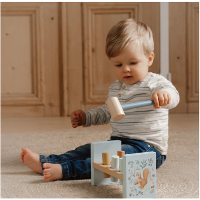 Little Dutch Ξύλινο παιχνίδι αντιστοίχισης με σφυρί Forest Friends FSC  LD7246