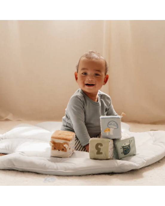 Little Dutch Σετ παιχνιδιού με υφασμάτινους κύβους Forest Friends LD8916