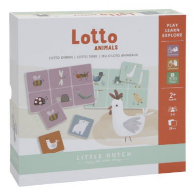 Little Dutch Επιτραπέζιο παιχνίδι παρατηρητικότητας Lotto Ζωάκια  LD4751