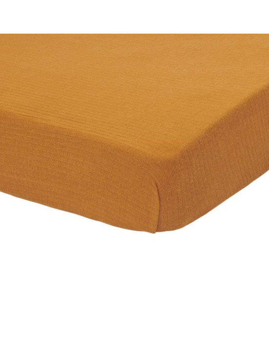 Little Dutch Σεντόνι με λάστιχο Pure Ochre Spice 70x140 LD10530181