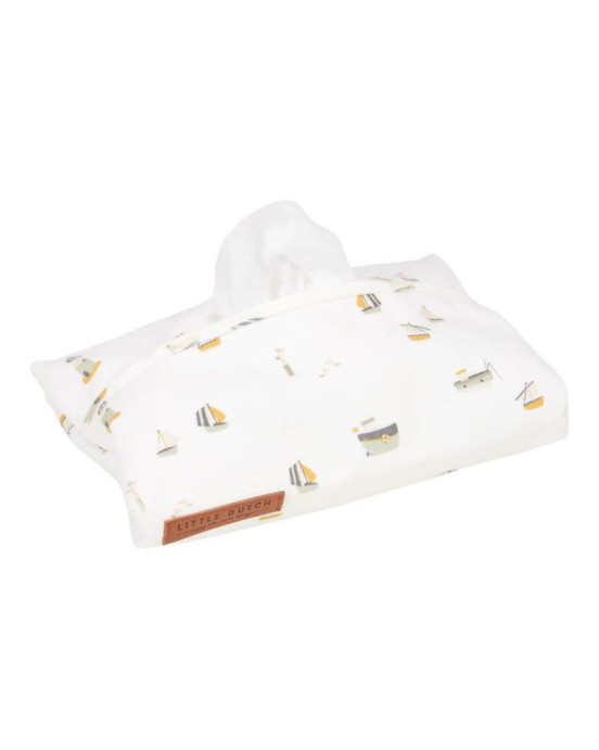 Little Dutch Υφασμάτινη θήκη για μωρομάντηλα Sailors Bay White LD30321690