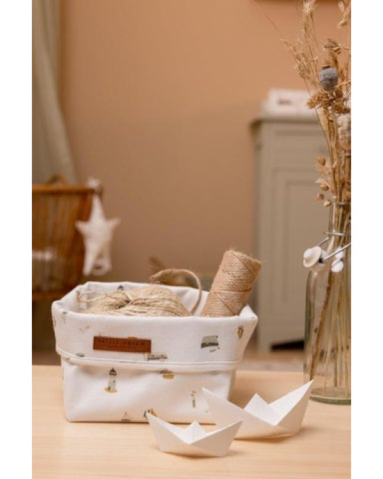 Little Dutch Καλάθι αλλαξιέρας μικρό Sailors Bay White LD30421690