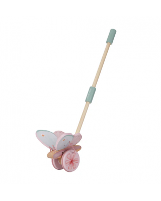 Little Dutch Ξύλινη τρεχαλίτσα πεταλούδα με κοντάρι Fairy Garden FSCLD7343