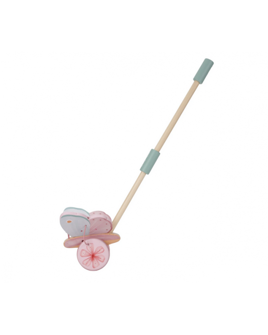 Little Dutch Ξύλινη τρεχαλίτσα πεταλούδα με κοντάρι Fairy Garden FSCLD7343