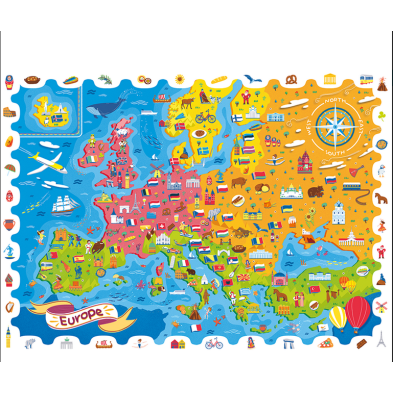 Ludattica Detective Puzzle Ο χάρτης της Ευρώπης 22761 