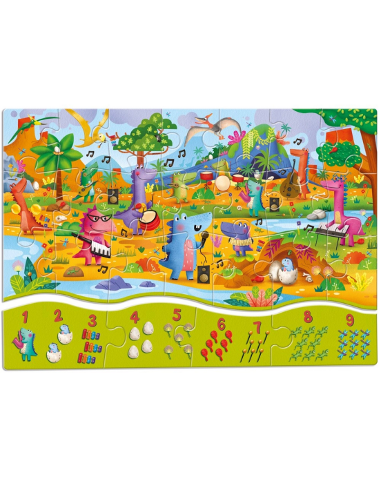 Ludattica Παζλ 1-2-3 Δεινοσαυράκια 23874