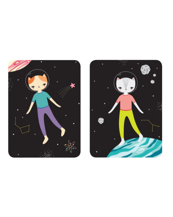 Mudpuppy μαγνητικο παιχνιδι συνθεσης γατες αστροναυτες BER-356803