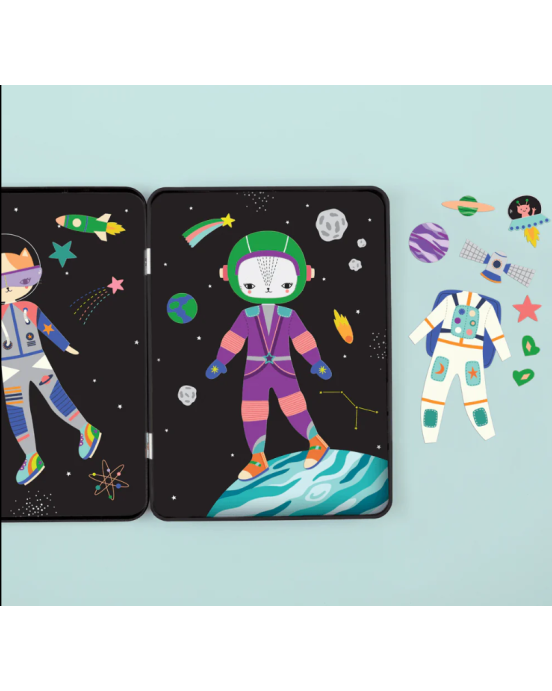 Mudpuppy μαγνητικο παιχνιδι συνθεσης γατες αστροναυτες BER-356803