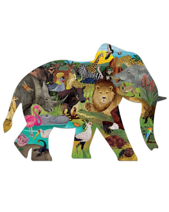 Mudpuppy African Safari 300 Piece Shaped Puzzle BER-356663