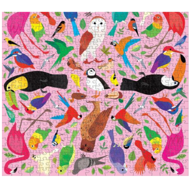 Mudpuppy παζλ 500 κομματιων καλειδοσκοπικο πουλια BER-356973