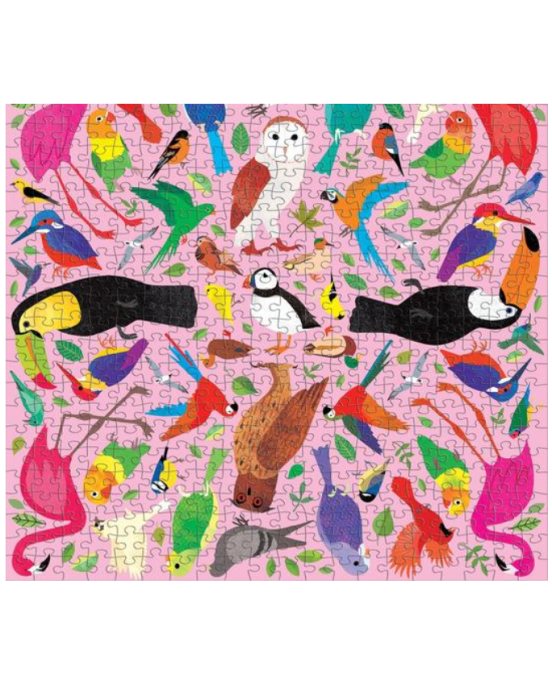 Mudpuppy παζλ 500 κομματιων καλειδοσκοπικο πουλια BER-356973