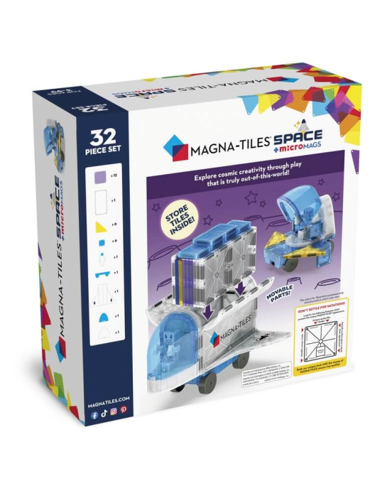 Magna-Tiles Μαγνητικό Παιχνίδι 32 τμχ "Space" 242032