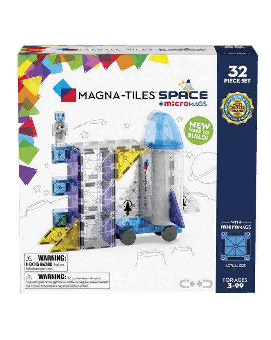 Magna-Tiles Μαγνητικό Παιχνίδι 32 τμχ "Space" 242032