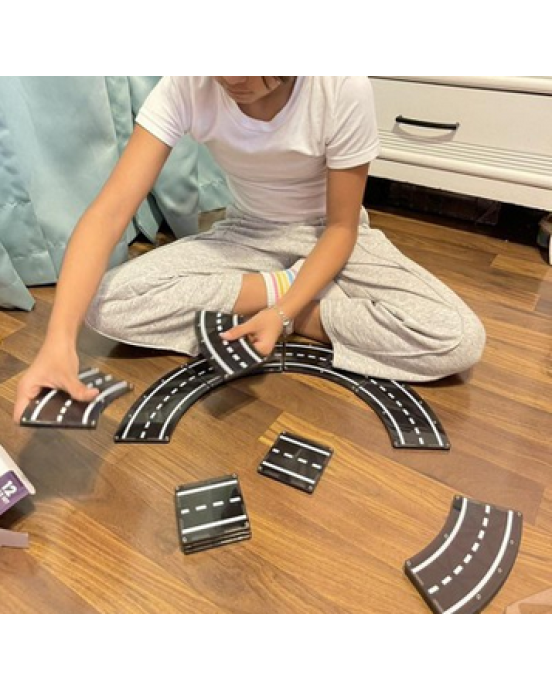 Magna-Tiles Μαγνητικό Παιχνίδι Roads 3+ Ετών 12τμχ 23812