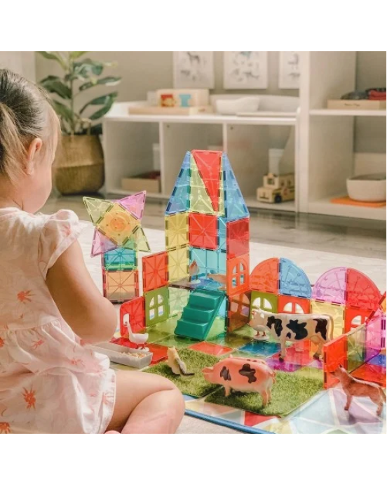 Magna Tiles Μαγνητικό Παιχνίδι 110 κομματιών Metropolis 20110