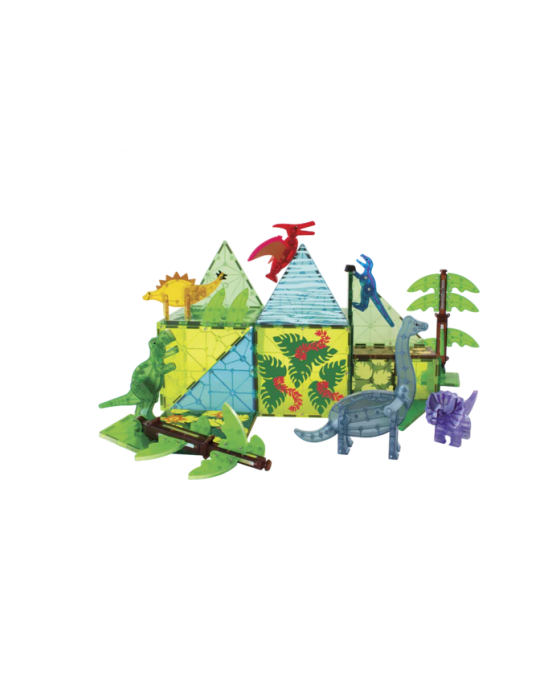 Magna-Tiles Μαγνητικό Παιχνίδι Δεινόσαυροι XL 50 κομματιών 3+ Ετών