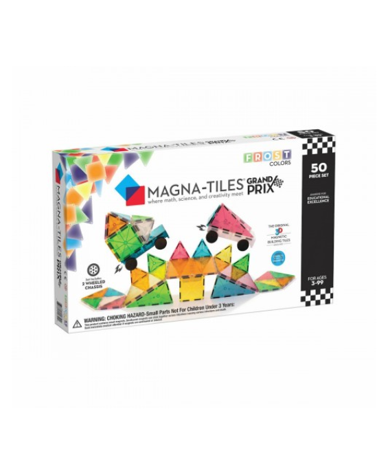 Magna Tiles Μαγνητικό παιχνίδι Frost 50-Piece Grand Prix Set