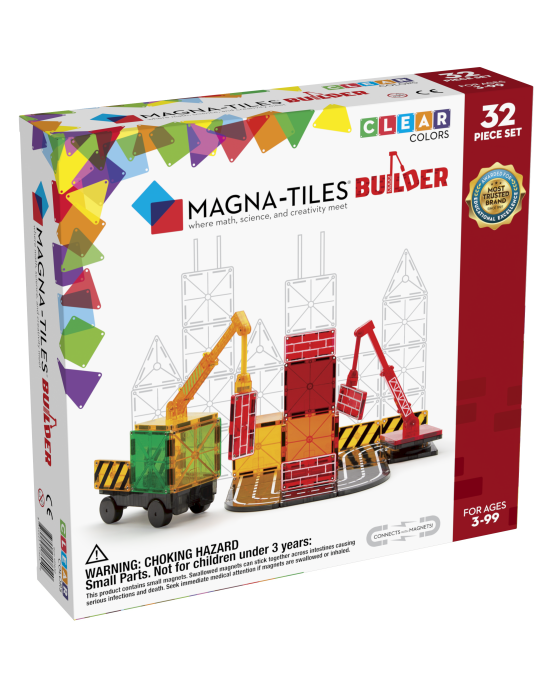 Magna Tiles Μαγνητικό Παιχνίδι 32 κομματιών Builder 21632