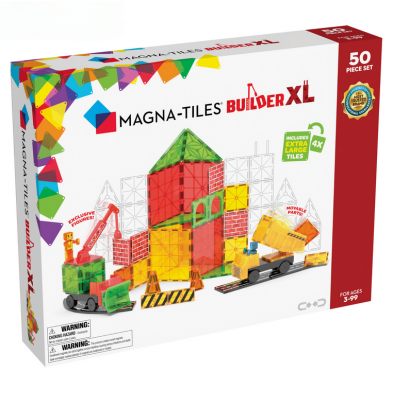 Magna-Tiles Μαγνητικά Πλακίδια Builder XL 50 Κομμάτια 242050
