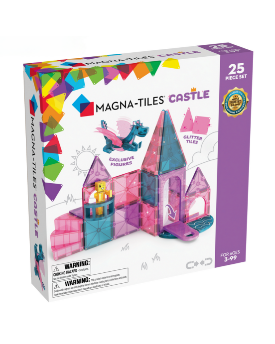 Magna-Tiles Μαγνητικά Πλακίδια Castle 25 Κομμάτια (3+ ετών)  242025