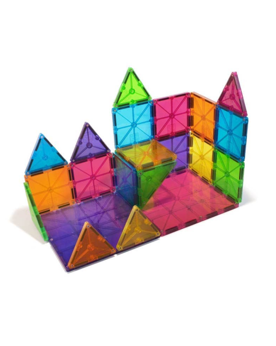 Magna-Tiles Μαγνητικό Παιχνίδι 100 κομματιών Clear Colors 04300