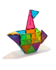 Magna-Tiles Μαγνητικό Παιχνίδι 100 κομματιών Clear Colors 04300