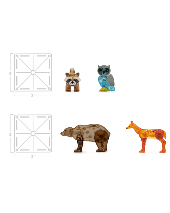 Magna-Tiles Μαγνητικά Πλακίδια Forest Animals 25 τμχ 22225
