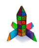 Magna-Tiles Μαγνητικό Παιχνίδι 100 κομματιών Clear Colors 04300