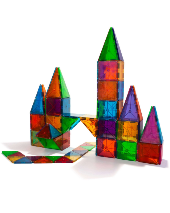 Magna-Tiles Μαγνητικό Παιχνίδι 100 κομματιών Clear Colors 04300
