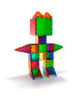 Magna-Tiles Μαγνητικό Παιχνίδι 100 κομματιών Clear Colors 04300