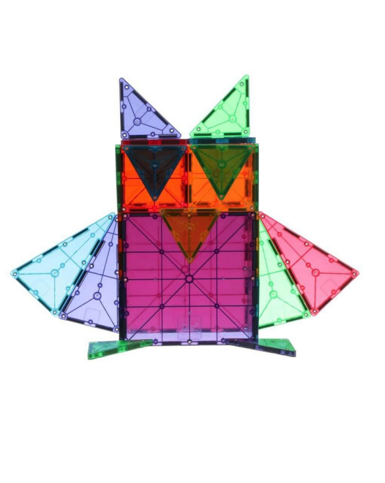 Magna-Tiles Μαγνητικό Παιχνίδι 100 κομματιών Clear Colors 04300