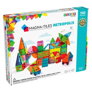 Magna Tiles Μαγνητικό Παιχνίδι 110 κομματιών Metropolis 20110