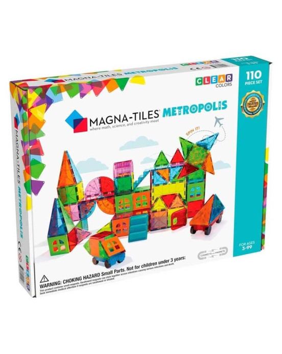 Magna Tiles Μαγνητικό Παιχνίδι 110 κομματιών Metropolis 20110