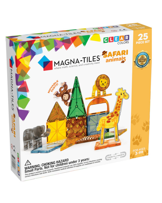 Magna Tiles Μαγνητικό Παιχνίδι 25 κομματιών Safari 20925