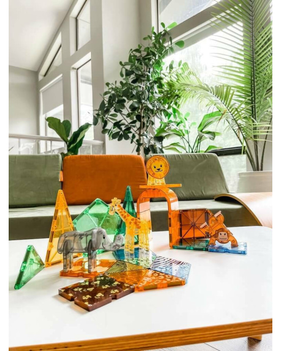 Magna Tiles Μαγνητικό Παιχνίδι 25 κομματιών Safari 20925