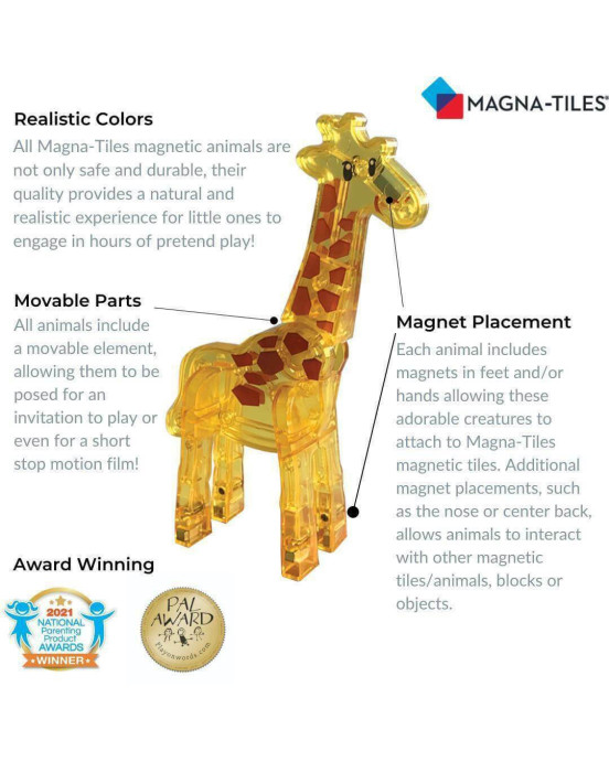 Magna Tiles Μαγνητικό Παιχνίδι 25 κομματιών Safari 20925