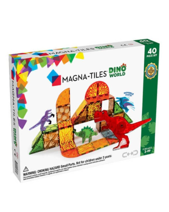 Magna Tiles Μαγνητικό Παιχνίδι 40τμχ "Dino World" 22840