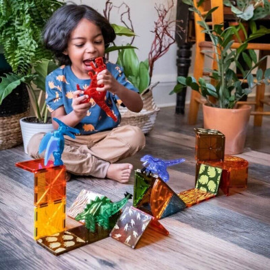 Magna Tiles Μαγνητικό Παιχνίδι 40τμχ "Dino World" 22840