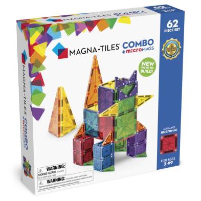 Magna Tiles Μαγνητικό Παιχνίδι 62τμχ Combo Magna Tiles  244062 