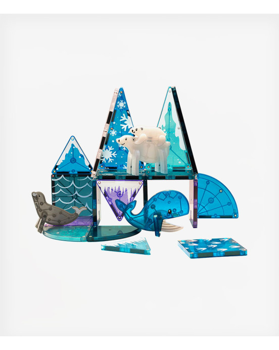Magna Tiles Μαγνητικό Παιχνίδι Μαγνητικά Πλακίδια Arctic Animals 25 Κομμάτια  21125