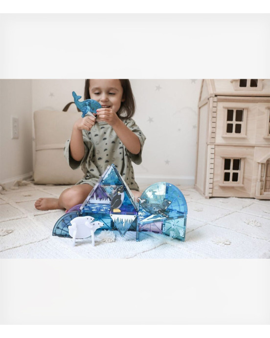 Magna Tiles Μαγνητικό Παιχνίδι Μαγνητικά Πλακίδια Arctic Animals 25 Κομμάτια  21125
