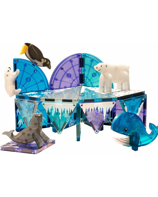 Magna Tiles Μαγνητικό Παιχνίδι Μαγνητικά Πλακίδια Arctic Animals 25 Κομμάτια  21125