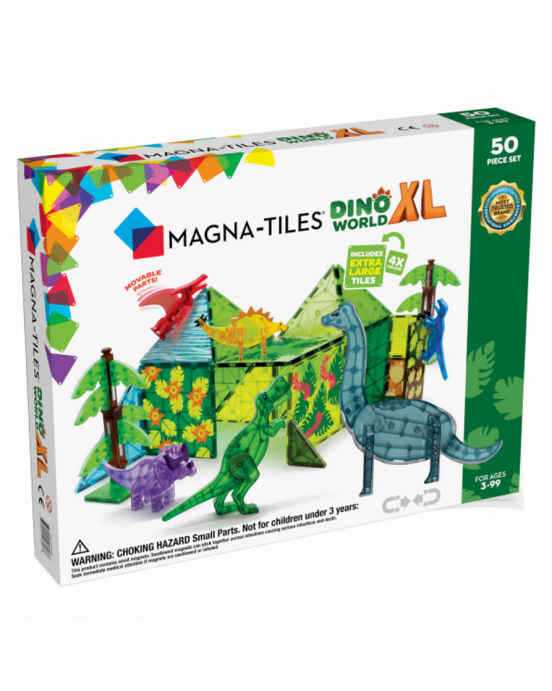 Magna-Tiles Μαγνητικό Παιχνίδι Δεινόσαυροι XL 50 κομματιών 3+ Ετών
