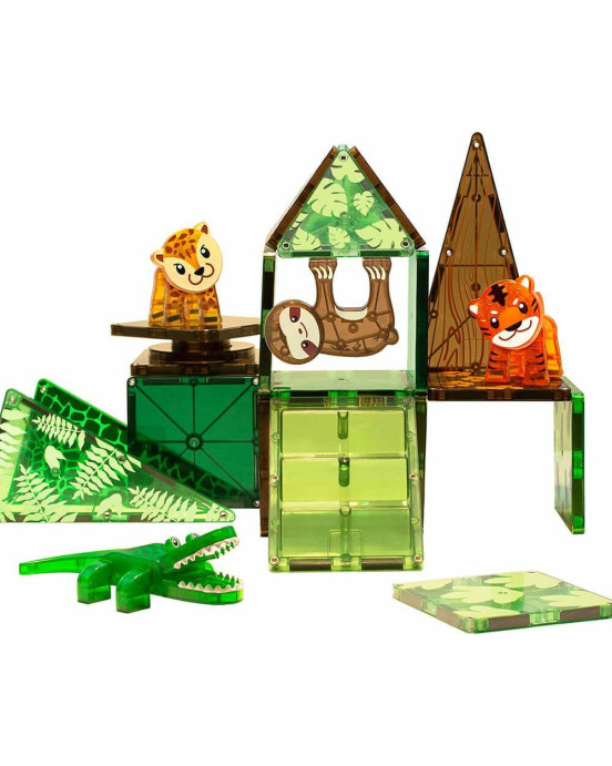 Magna-Tiles Μαγνητικό Παιχνίδι Μαγνητικά Πλακίδια Jungle Animals 25 Κομμάτια  21225
