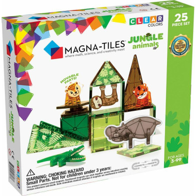 Magna-Tiles Μαγνητικό Παιχνίδι Μαγνητικά Πλακίδια Jungle Animals 25 Κομμάτια  21225