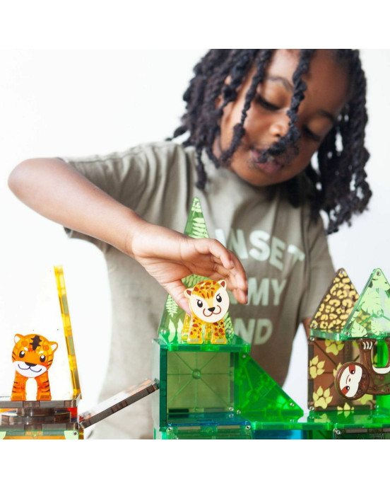 Magna-Tiles Μαγνητικό Παιχνίδι Μαγνητικά Πλακίδια Jungle Animals 25 Κομμάτια  21225