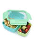 Melii Παιδικό Δοχείο Φαγητού Bento 2 θέσεων 880ml Light-Mint-Blu MEL21850