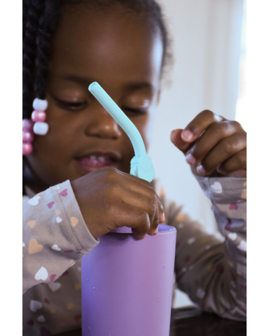 Melii  6 καλαμάκια σιλικόνης πολλαπλών χρήσεων MEL18100